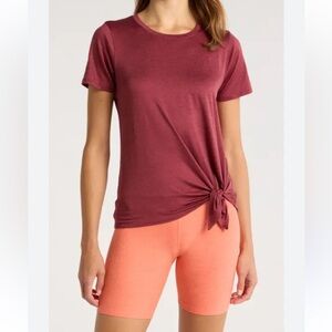 Beyond Yoga Maroon Tee Size XS